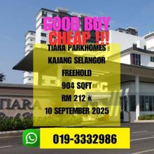 Bank Lelong Freehold Tiara Parkhomes Kajang Selangor