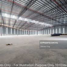 Bukit raja warehouse 81,581sqft ceiling height 52m with 4 loading bay 