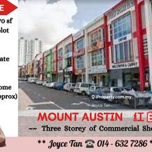 Mount Austin - shop facing mainroad / Roi 4.3% - Rm 14k rental income