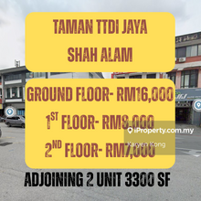 Adjoining 2 Unit 3300 sqft Taman Ttdi Jaya Shah Alam