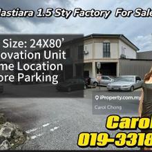 Jalan Ipoh (1.5 sty  Factory) Hot area Taman Mastiara For Sales