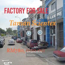 Taman Scientex - Pasir Gudang - 1.5-Storey Terrace Factory - For Sale