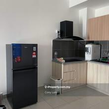 Comes with fridge, aircond, and a big balcony, ws now for view!