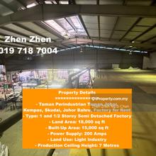Taman Perindustrian Taman Johor, Kempas, Skudai Johor Factory for Rent