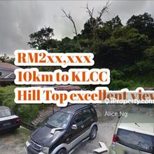 Ampang Hilltop Bungalow land for Sale Bumi Reserve only Rm268,000