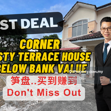 Super Cheap Two Storey Corner House with 27sft Land, Below Bank Value