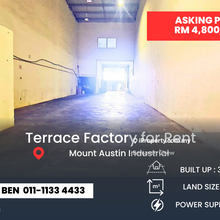 Terrace Factory for Rent Mutiara Emas, Mount Austin
