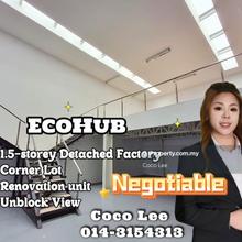 Eco Hub @ Corner Lot 1.5-storey Detached Factory