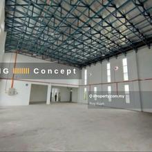 Bukit Minyak 1.5 storey semi d light industrial factory for rent