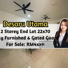 Desaru Utama, 2 Storey End Lot 22x70, Fully Furnished, Gated Guarded