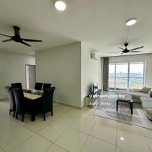 Fully Furnished Corner Aurora Residence Puchong Prima Nr LRT 100% Loan