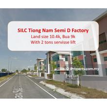 Silc Tiong Nam Semi D Factory, Land 10k, Bua 9k