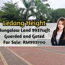 Ledang Height, Bungalow Land, Gated Guarded, Flat Residential Land