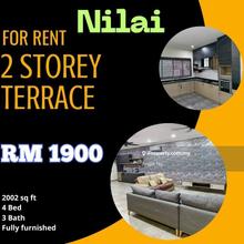 Laman delfina 2 storey terrace for rent fully furnished