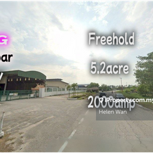 Kapar 5.2acre 226,512sf Freehold Factory 2000amp Height 42ft 3ton 
