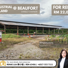 For Rent // Beaufort Land // 7 acres // Open Warehouse // kk Sabah