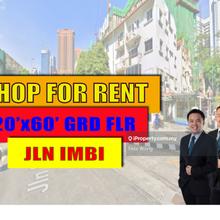 Ground Floor Shop For Rent @ Jalan Imbi, KL
