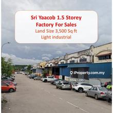 Sri Yaacob, 1.5 Storey Factory, Land 3.5k Sqf