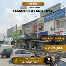 Taman Selayang Jaya, Batu Caves 2 Storey Shop Lot For Sale 
