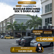 Bandar Rinching Sek 5, Semenyih 3 Storey Shoplot (Corner)For Sale