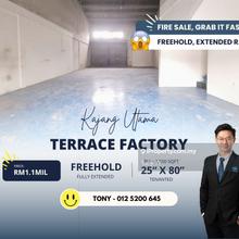 Grade Aaa Super Cheap 1.5 Storey Link Terrace Factory @ Kajang Utama