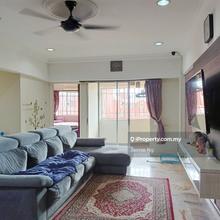 Renovated unit with build in kitchen , move in condition 