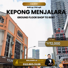 Kepong Menjalara Ground Floor Shop To Rent