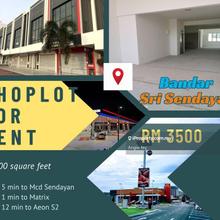 Bandar Sri sendayan shoplot for rent