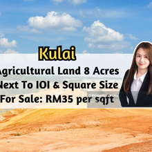 Kulai Agricultural Land Zoning Industrial, 8 Acres, Square Size