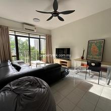 Modern kitchen big tv nice balcony greenery well furnished bright unit