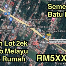 Tanah Lot Rezab Melayu tepi Jalan Besar, siap 3 rumah