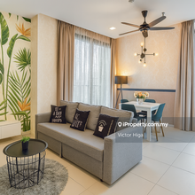 Below market price-Rare corner unit with balcony fully furnished 