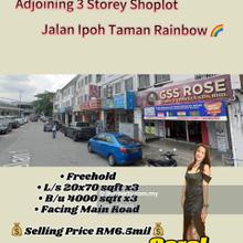 Taman Rainbow Adjoining 3 Unit 3 Storey Shop Sales