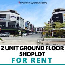 Spacious 2 Ground Floor Shop Lot Bandar Mahkota Cheras, Cheras