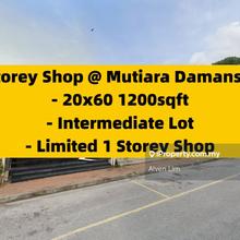 Mutiara Damansara, 1 Storey Shop, 20x60, Limited Lot