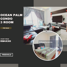 Fully Nice Renovated Freehold 3 Room Swimming Pool Ocean Palm Klebang