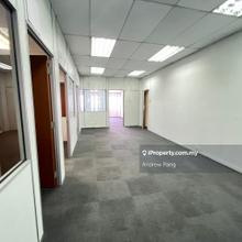 Partial Furnished Spacious Office in Plaza Mayang Top Floor Unit