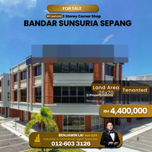 Bandar Sunsuria Sepang 3 Storey Shoplot Corner For Sale
