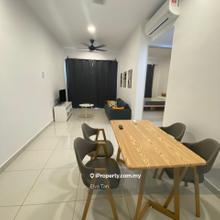 2 mins to MRT kuchai station, 2 rooms, fully, high floor, face highway