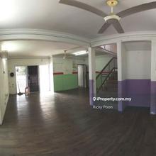 Double storey super link corner jalan au5 extended  renovated