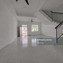 Partly furnished house with aircond