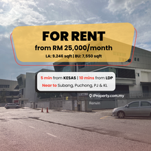Rare unit with great location: 3-Storey Semi D Factory @PJ For Rent