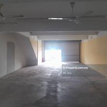 The ground floor of a double storey shop office