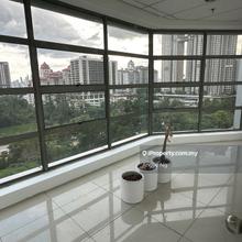 Solaris Mont Kiara Office: Fully Furnished with KLCC View and Balcony