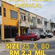 Cheras Many Parking 2 Storey Factory For Sale