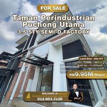 3.5sty Semi-D Factory Taman Perindustrian Puchong Utama