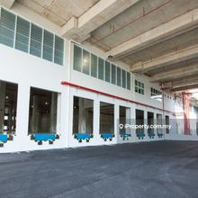 Warehouse with loading bays