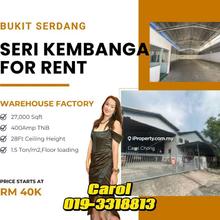 Bukit serdang @ Seri Kembangan Warehouse Factory For Rent