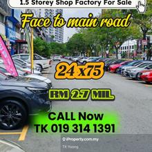 Kepong Entreprenurs Park Commercial 1. 5 Storey Shoplot For Sale