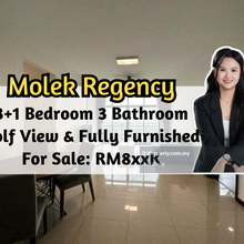 Molek Regency, Golf View, Fully Furnished, 3 plus 1 Bed, High Floor